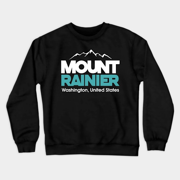 Mount Rainier Crewneck Sweatshirt by abbyhikeshop